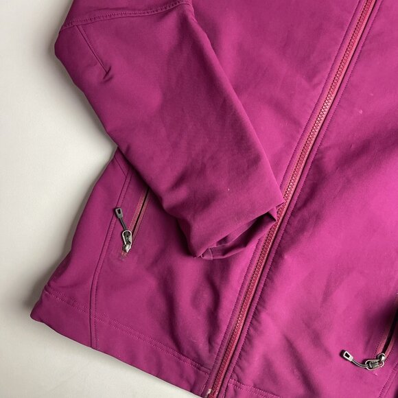 Patagonia Women L Soft Shell Jacket Fleece Purple Outdoor Hiking Jacket **READ** - Picture 4 of 16